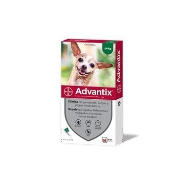 Advantix para perros 1,5 a 4 kg 4 pipetas