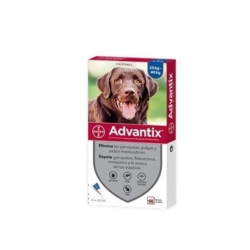 Advantix para perros 25 a 40 kg 4 pipetas