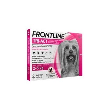 Frontline Tri-Act para perros 2 a 5 kg 3 pipetas