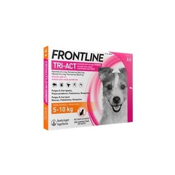 Frontline Tri-Act para perros 5 a 10 kg 3 pipetas