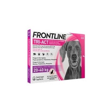 Frontline Tri-Act para perros 20 a 40 kg 3 pipetas