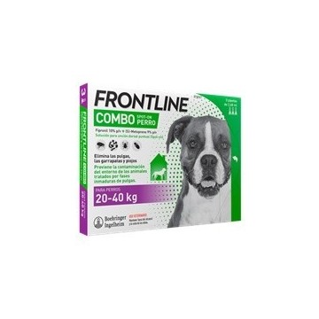 Frontline Combo para perros 20 a 40 kg 3 pipetas